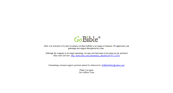 Desktop Screenshot of gobible.com