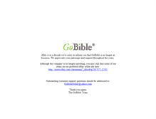 Tablet Screenshot of gobible.com